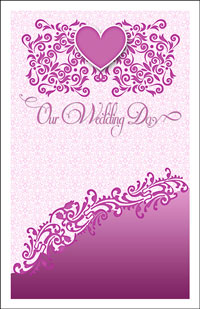 Wedding Program Cover Template 12B - Graphic 5